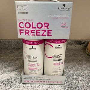 Schwarzkopf color freeze liter shampoo conditioner